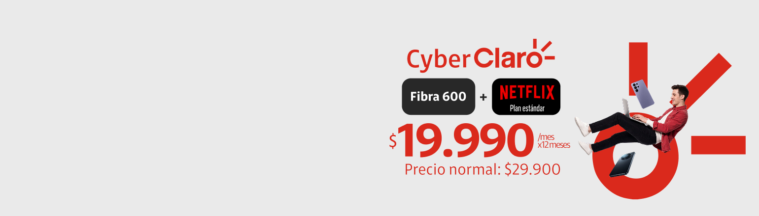 Doble Pack La fibra más grande del país incluye Netflix