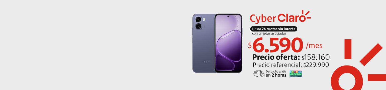 OPPO A6X 5G 256GB OPPO A6X 5G 256GB en 24 cuotas de 6.590