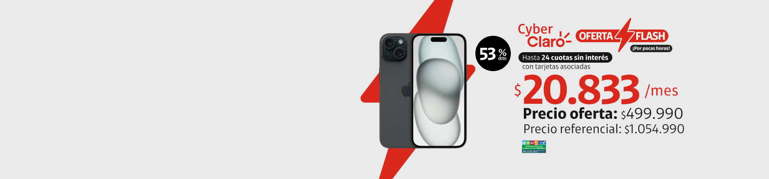 iPhone 15 Pro 5G 128GB en 24 cuotas de 20.833